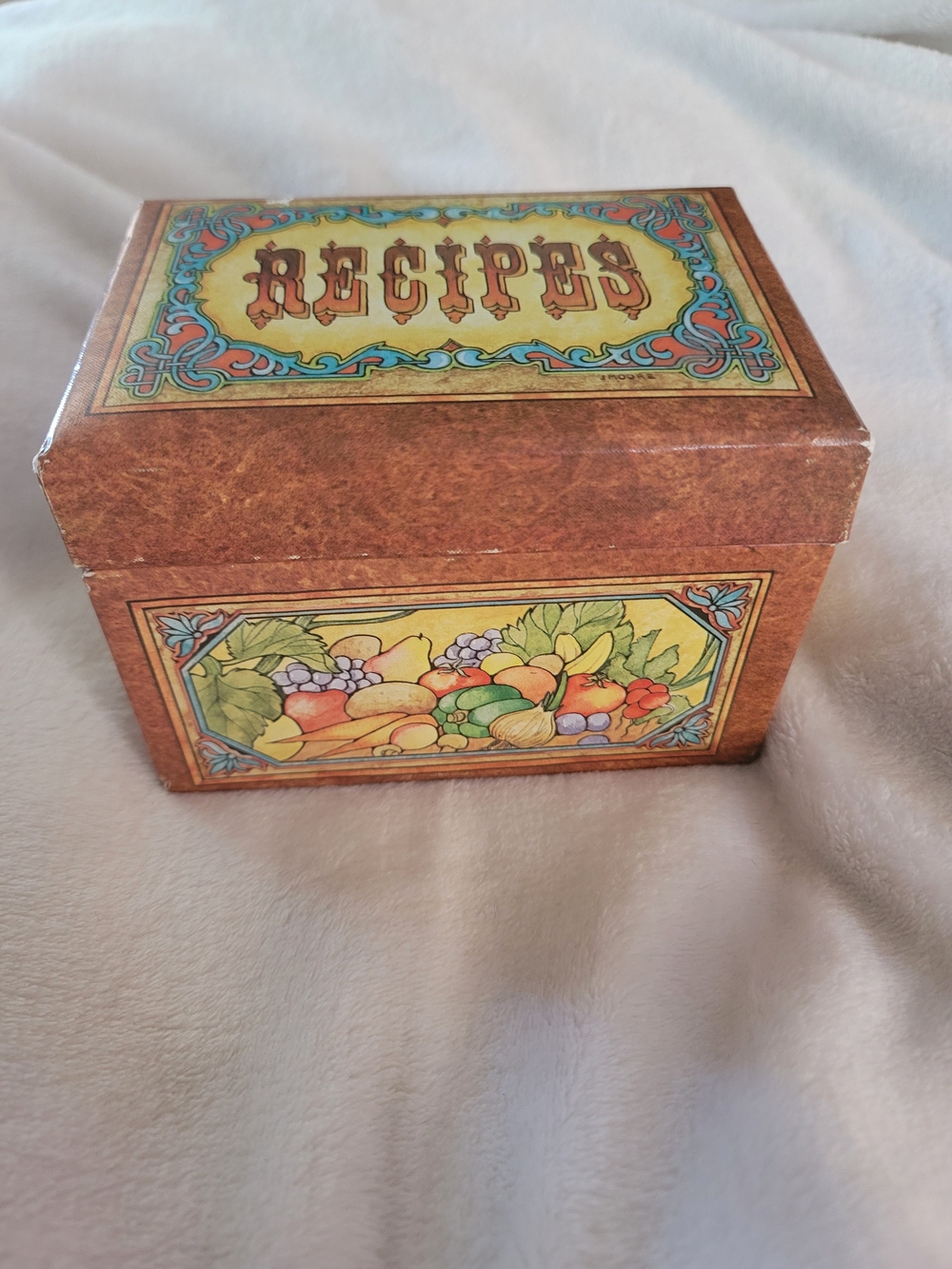 Vintage 1979 "Kitchen Fare" Recipe Box made by Current Cottagecore Mcm Grandma